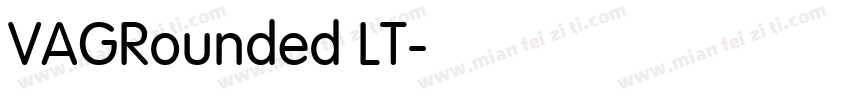 VAGRounded LT字体转换